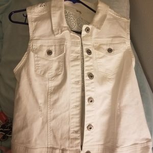 White Jean vest